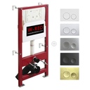 Bati-support, PRO universel, plaque de déclenchement double touche W-RED