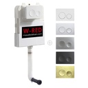 Réservoir mural extra plat pour WC indépendant avec plaque,  W-RED