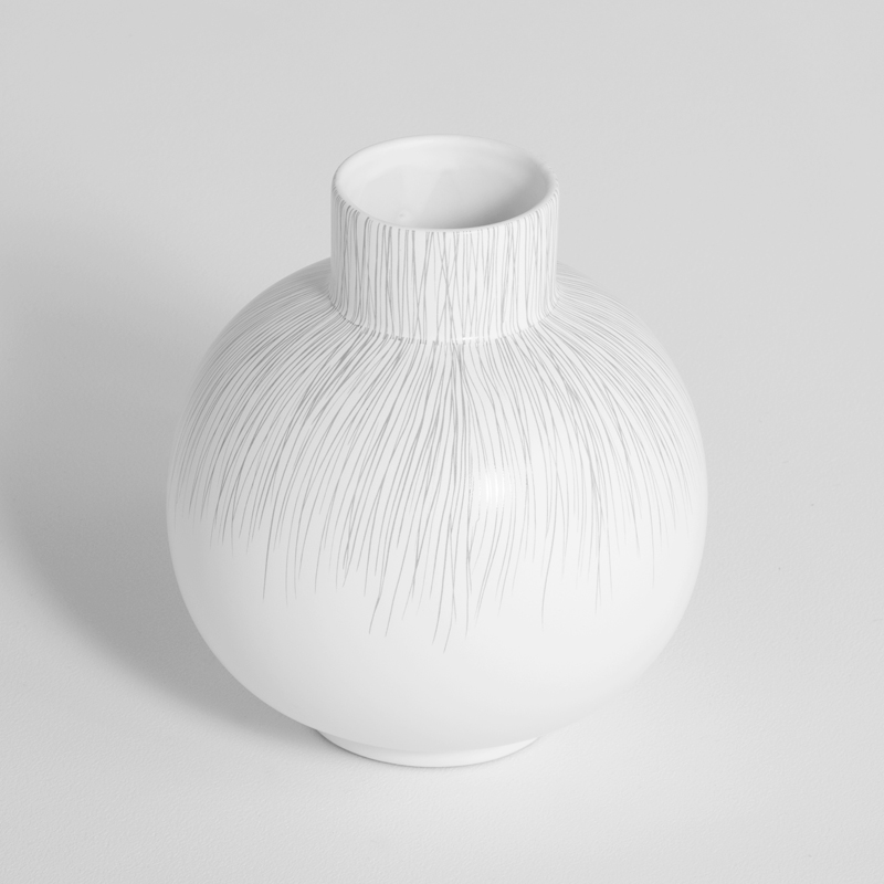 Jarre en céramique, 2 dimensions, Blanc