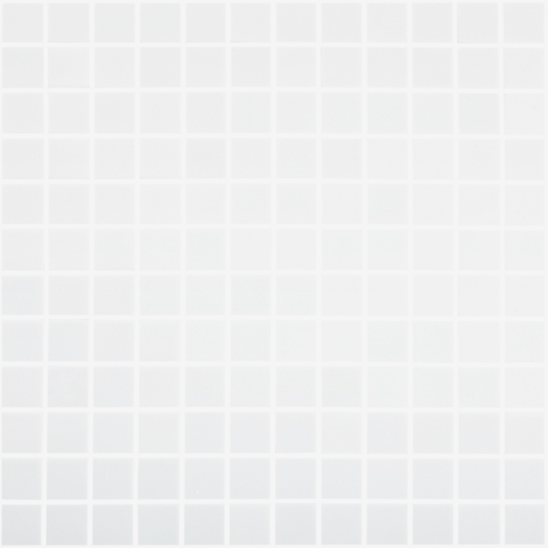 Mosaïque verre recyclé blanche, 31x31 cm, Nordic white matt