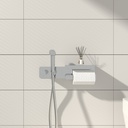 Set Douchette hygiénique avec porte rouleau Chrome Châtelet