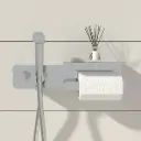 Set Douchette hygiénique avec porte rouleau Chrome Châtelet