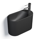 Lave-mains 43 x 22 cm, noir mat, Ovalo