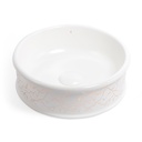 Vasque à poser, 42,5x14 cm, Porcelaine de Paris, Blanc ourlé