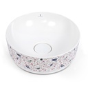 Vasque à poser, 39,7x13,8 cm, Porcelaine de Paris, Blanc mat, Colibri