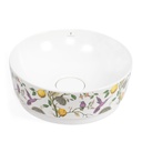Vasque à poser, 39,7x13,8 cm, Porcelaine de Paris, Mat, Primevère