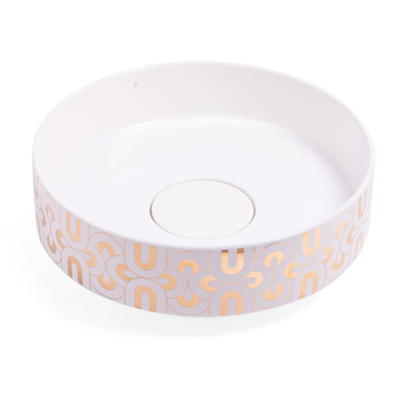 Vasque à poser, 44x13.8 cm, Porcelaine de Paris, Urielle