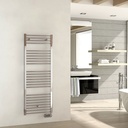 Sèche-Serviettes Electrique rond Chromé, 3 largeurs, 300W à 700W