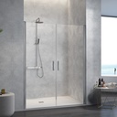 Portes de douche sur mesure saloon, chromé, de 72cm à 155cm Nardi