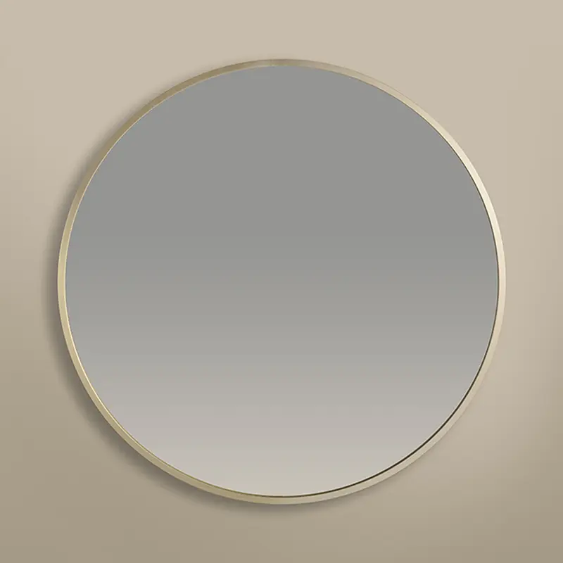 Miroir Rond 80cm, Doré mat, Châtelet