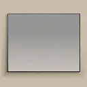 Miroir Rectangulaire 100X80 Noir Mat, Châtelet