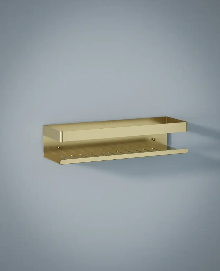 Etagère Murale ou à suspendre sur Paroi Doré brossé, Châtelet 