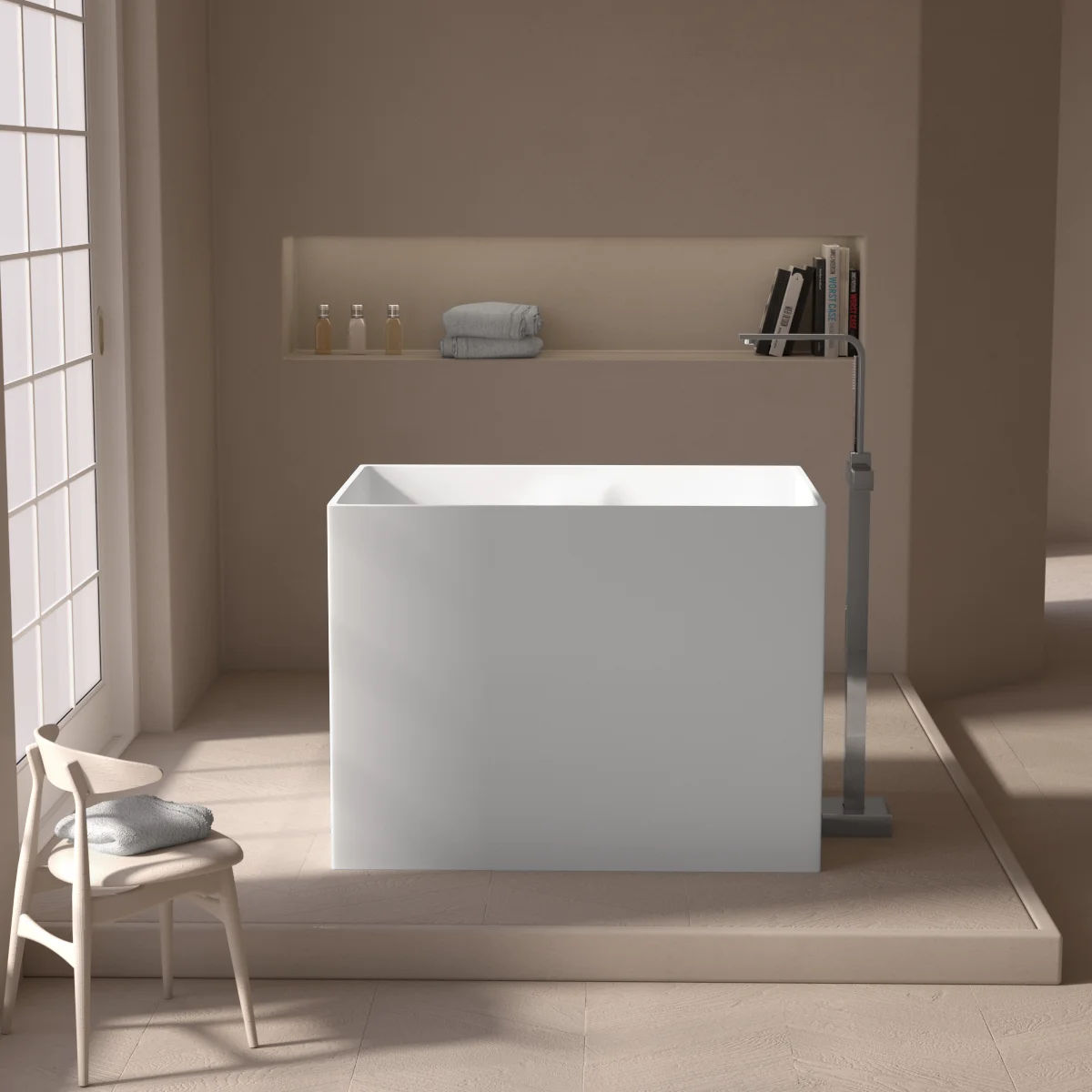 Baignoire Ilot Solid Surface, Ofuro
