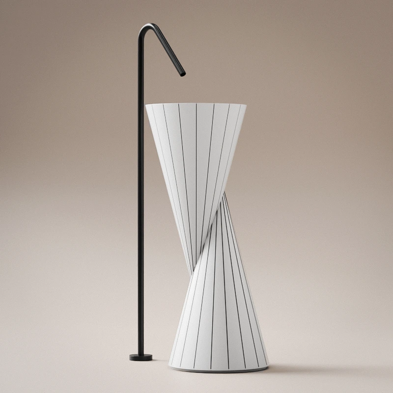 Totem 36 x 85cm, Blanc mat, Swing