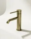 Robinet mitigeur lavabo, Châtelet, doré brossé