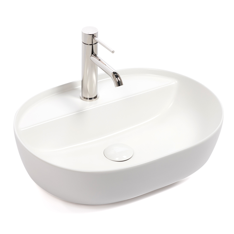 Furnas, Vasque Céramique, 50x38x14CM, 2 couleurs