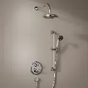 Composition thermostatique de douche encastré avec barre de douche, Chrome, Liberty 