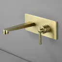 Mitigeur lavabo encastré, Doré brossé, César
