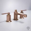 Mélangeur lavabo 3 trous de plage, Doré Rose brossé, César 