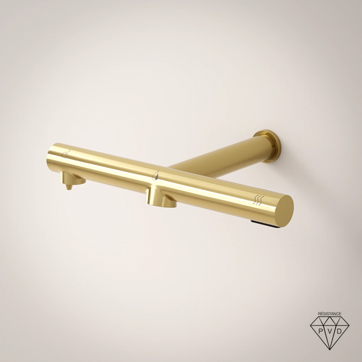 Robinet Electronique 3 en 1, Doré brossé, Orly Air