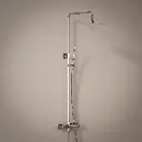 Colonne de douche avec mitigeur thermostatique, Ø25cm, Châtelet, chrome