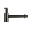 Siphon en inox, finition gun métal brossé 
