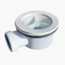 Bonde extra plate diamètre 90mm pour receveur Cotton