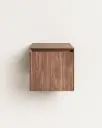 Meuble complémentaire suspendu bois chêne, 40cm , Léman
