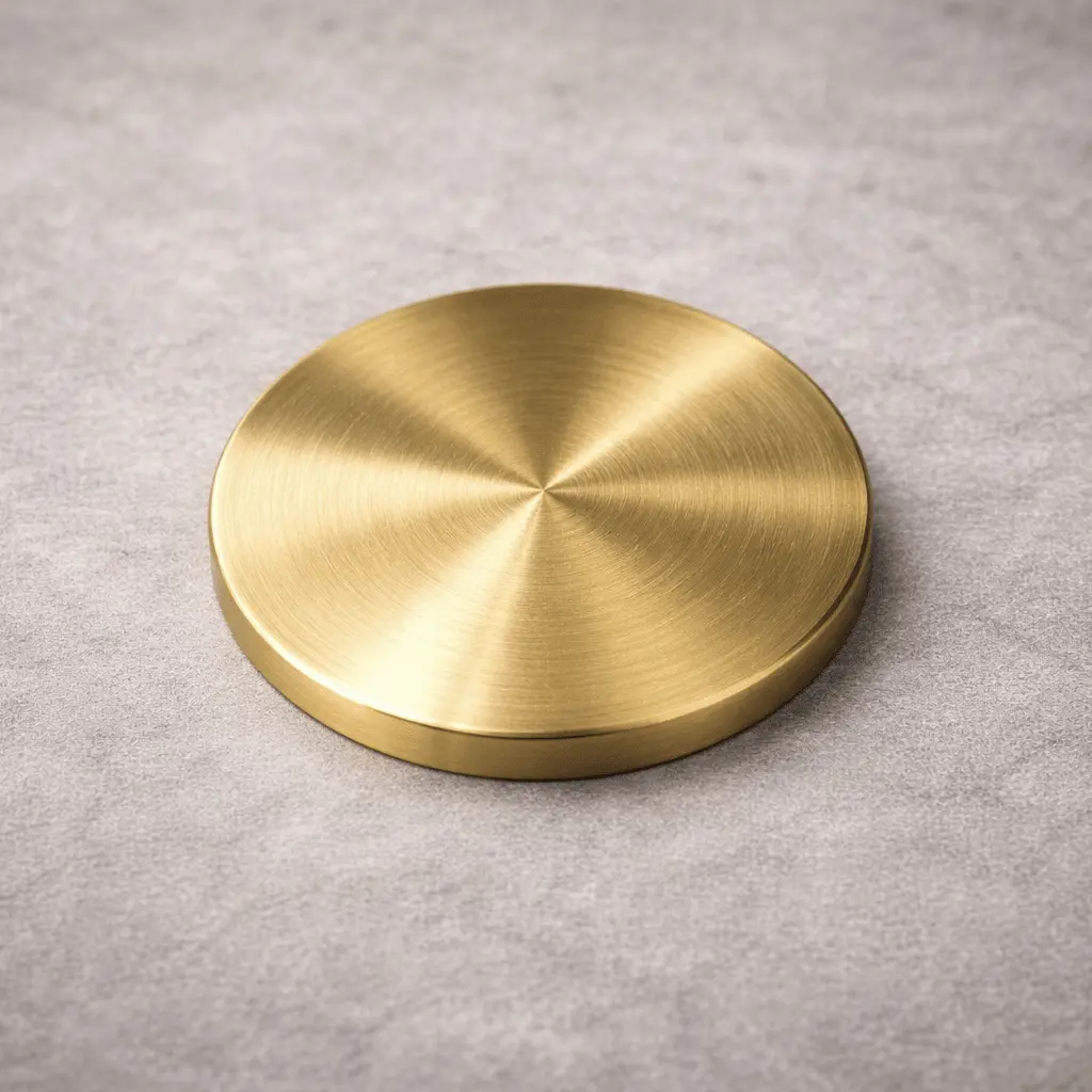 échantillon finition doré brossé collection Châtelet texture brossé