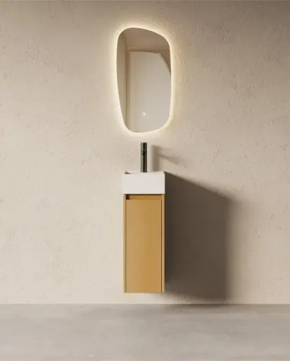 Lave-mains suspendu, Chêne Naturel, Aude