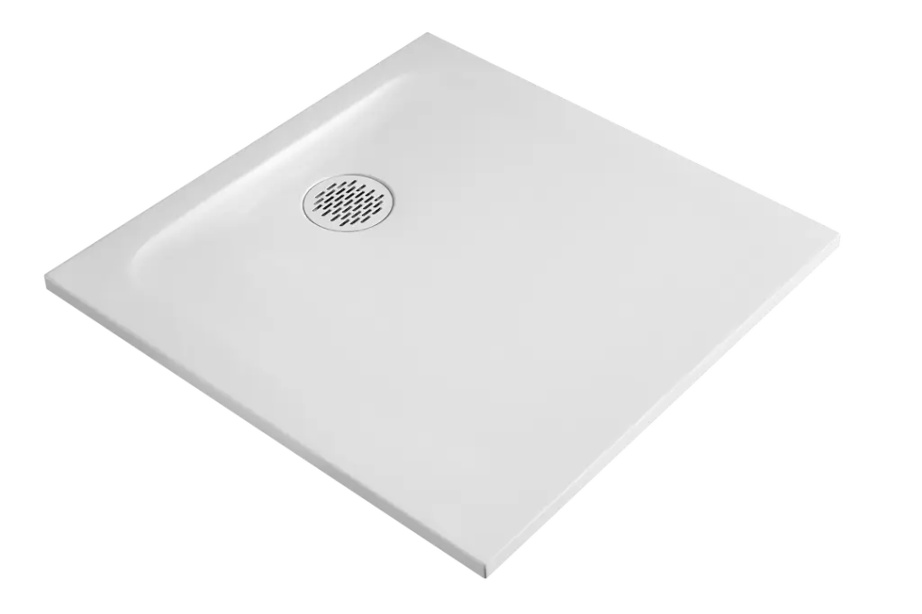 Receveur de douche résine minérale blanc 70 cm - Cotton