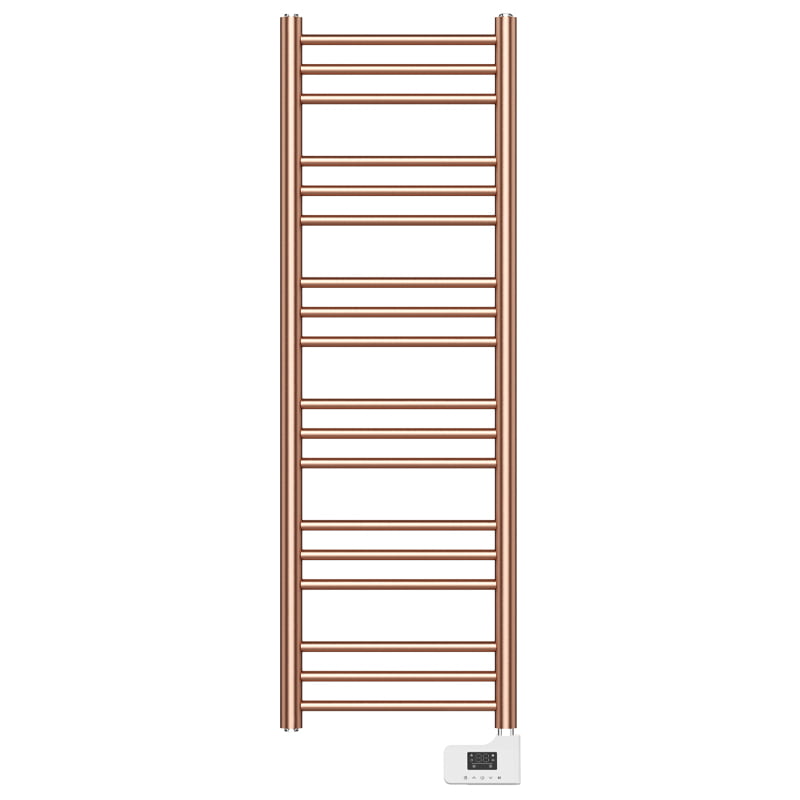 Sèche-serviette électrique, 500W, 40x120x9.2 cm, Doré rose mat, Châtelet