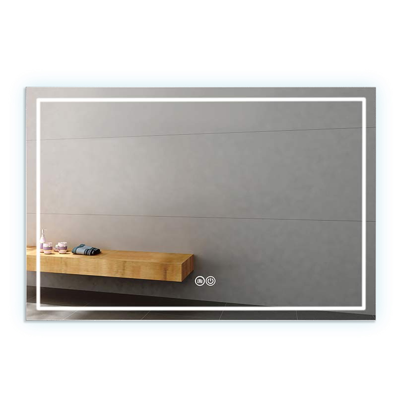 Miroir 80x60, 100x60 ou 120x60 cm biseauté LED, Class