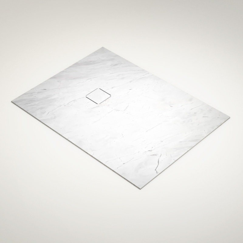 Receveur 90x120 et 140, Marbre, Elba White, Lake