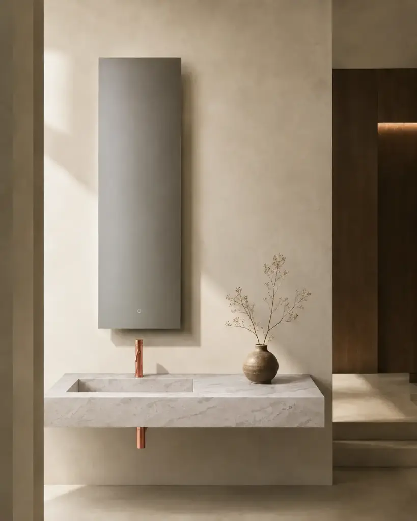 Plan Vasque, 121x46x12, Marbre Cappucino, Lake