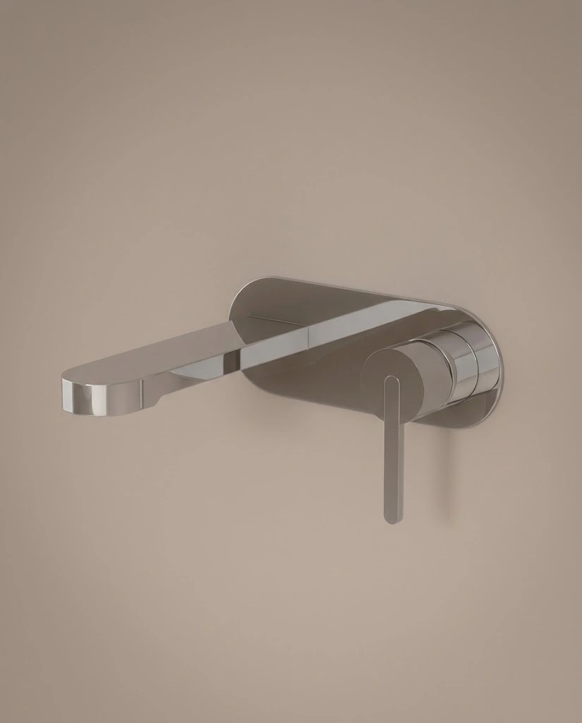Mitigeur lavabo mural, chromé, Infinity Flow Stick