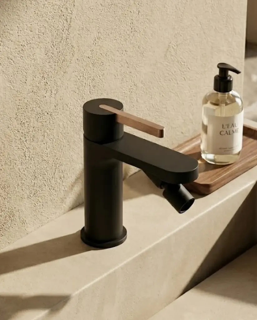 Mitigeur Bidet Monocommande, Noir, Infinity Flow Stick