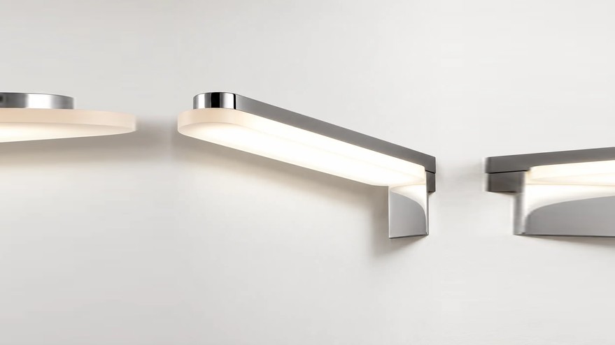 Applique clip-miroir ou sur cadre de miroir, Astor, leds 3W