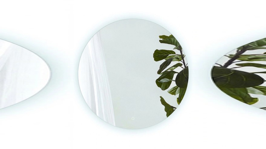 Miroir Ø60 ou Ø80 cm, LED salle de bain rond, Circle 3