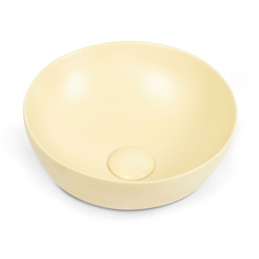 Vasque à poser ronde 41 x 37 cm, céramique, Porcelaine de Paris