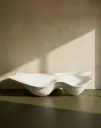 Baignoire îlot double, résine minérale, Flow
