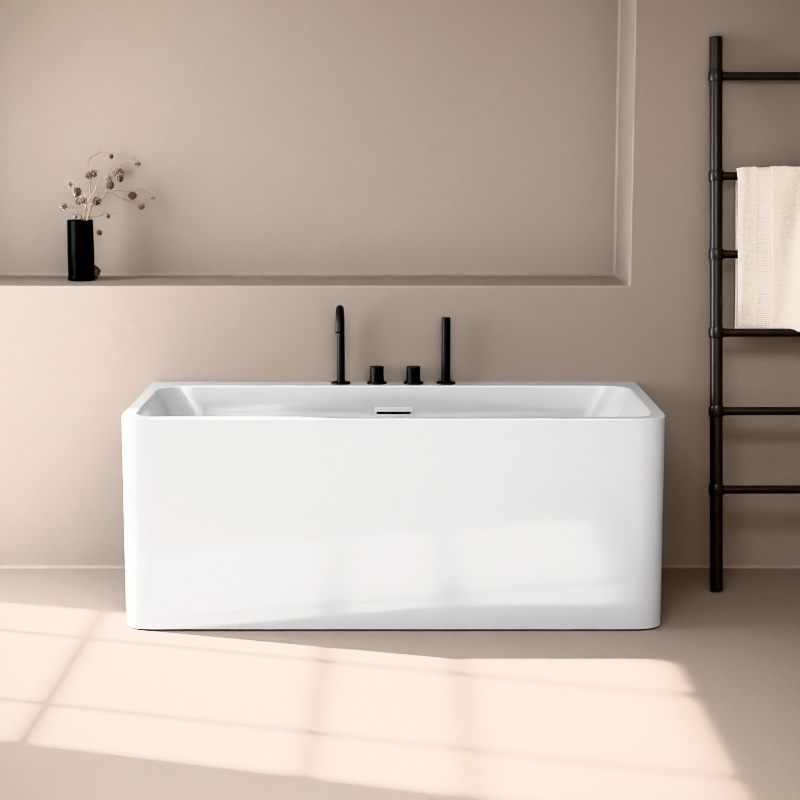 Baignoire îlot contre mur, OLIA