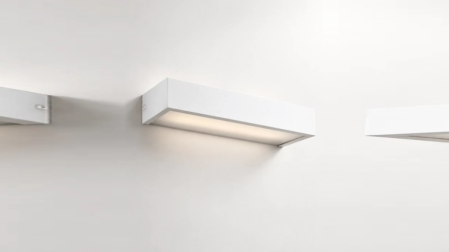 Applique box LED 50 cm, Qube, 2 coulelurs