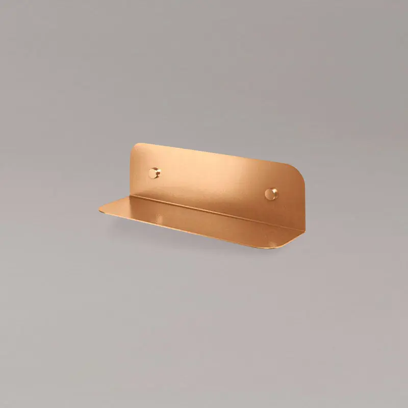 Etagère murale inox, 60 ou 90 cm, Doré Rose brossé, Châtelet