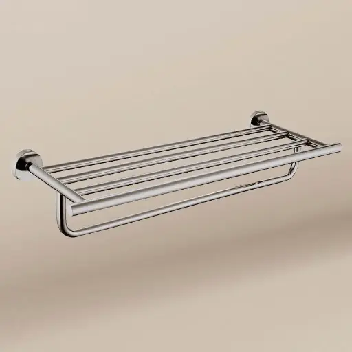 Rack porte-serviettes, chrome, Châtelet