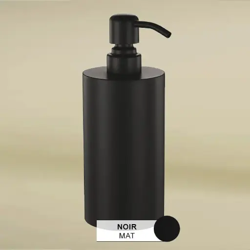 Distributeur de savon à poser, noir mat, Châtelet