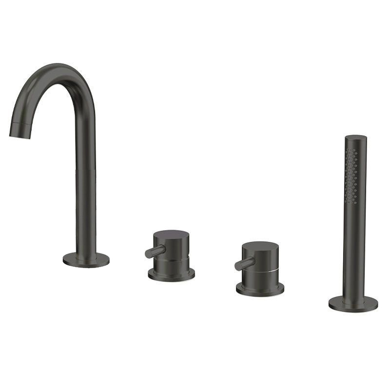 Robinet mitigeur bain-douche de plage noir brossé, Châtelet