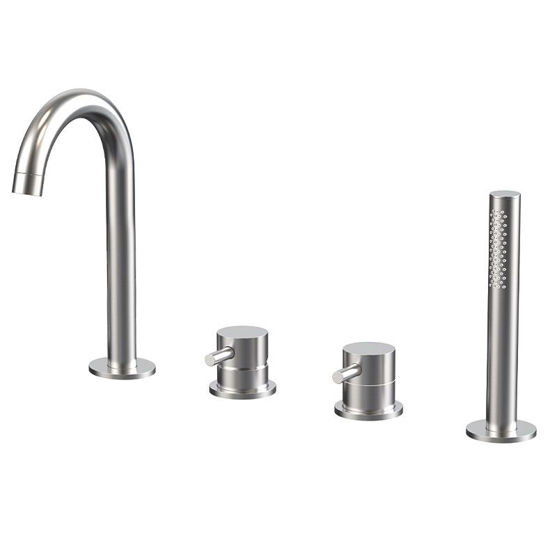 Robinet mitigeur bain-douche de plage inox brossé, Châtelet