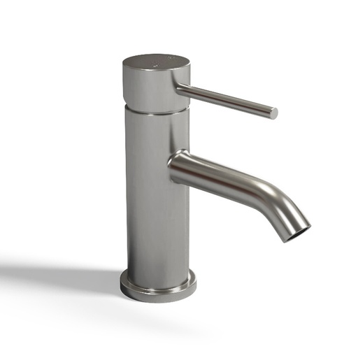 Robinet mitigeur lave-mains, Châtelet, inox brossé