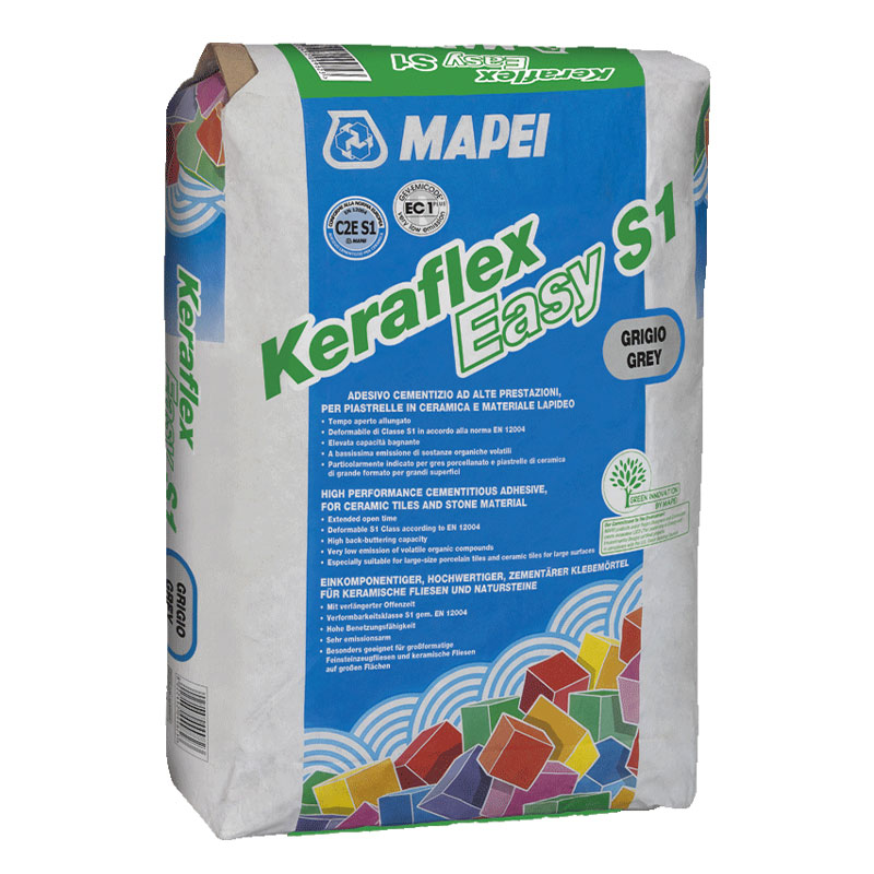 Mortier colle déformable, pour pose de grands carreaux, Keraflex Easy S1